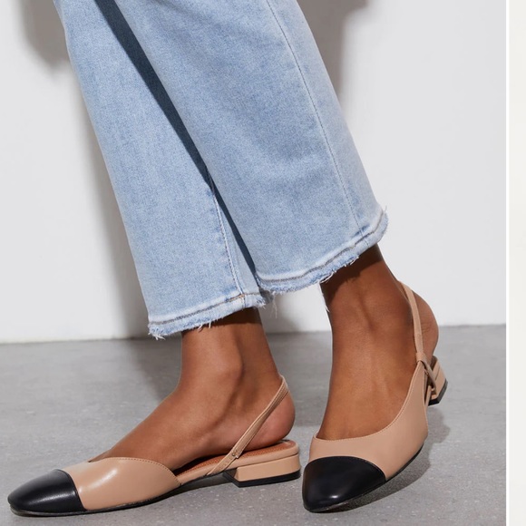 Vici Beige and Black Flats - Picture 2 of 9